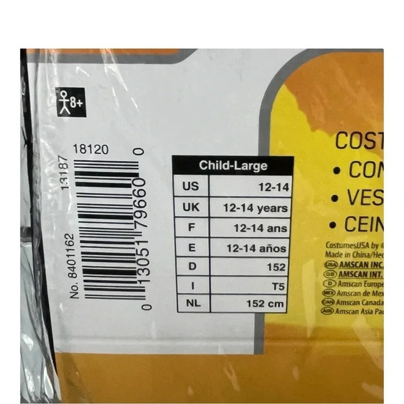 Star Wars Solo Qi'ra 3 Piece‎ Halloween Costume Child Size Large 12-14 NWT - Picture 4 of 9